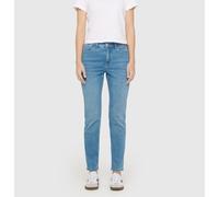 Stretch-Jeans MAC "Melanie", Damen, Gr. 34, Länge 30, blau (authentic baby blau), Denim/Jeans, Obermaterial: 91% Baumwolle, 7% Elastomultiester, 2% Elasthan, figurbetont lang, Jeans, Gerade geschnitte