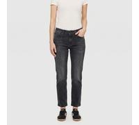 Stretch-Jeans MAC "Melanie", Damen, Gr. 36, Länge 28, grau (commercial grau washed d933), Denim/Jeans, Obermaterial: 92% Baumwolle, 6% Polyester, 2% Elasthan, figurbetont lang, Jeans, Gerade geschnitt