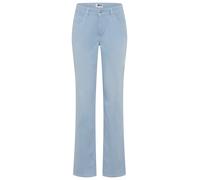 Stretch-Jeans MAC "Melanie", Damen, Gr. 42, Länge 32, cashmere blau, Denim/Jeans, Obermaterial: 88% Baumwolle, 8% Elastomultiester, 4% Elasthan, figurbetont lang, Jeans, Gerade geschnitten, Topseller
