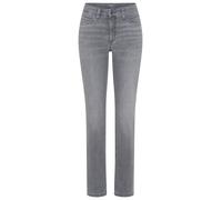 Stretch-Jeans MAC "Melanie", Damen, Gr. 44, Länge 30, carbon grau used, Denim/Jeans, Obermaterial: 88% Baumwolle, 9% Polyester, 3% Elasthan, figurbetont normal, Jeans, Gerade geschnitten (34603501-44)