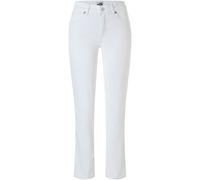 Stretch-Jeans MAC "Melanie", Damen, Gr. 44, Länge 30, weiß, Denim/Jeans, Obermaterial: 88% Baumwolle, 8% Elastomultiester, 4% Elasthan, figurbetont lang, Jeans, Gerade geschnitten, Topseller (24596451