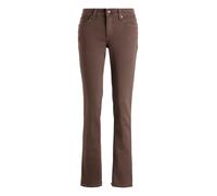 Stretch-Jeans MAC "Melanie" Gr. 48, Länge 30, braun (deep brown ppt) Damen Jeans Röhrenjeans Gerade geschnitten (99185117-48) deep brown ppt
