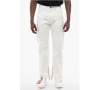 Stretch-Jeans mit Knöchelreißverschluss 20 cm in Weiß 36 Normal