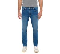 Stretch-Jeans MUSTANG "Style Washington Straight", Damen, Gr. 38, Länge 34, medium middle 14, Denim/Jeans, Obermaterial: 99% Baumwolle, 1% Elasthan, relaxed fit lang, Jeans Stretch-Jeans (24513023-38)