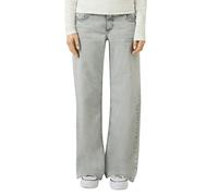 s.Oliver Stretch-Jeans CATIE Wide Leg Damen Slim Fit Mid Rise Superstretch Gr. 42 L30 light grau