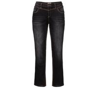 Stretch-Jeans SHEEGO, Damen, Gr. 48, Normalgrößen, schwarz (schwarz denim), 98% Baumwolle, 2% Elasthan, lang, Jeans (77428363-48) schwarz denim