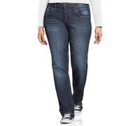 Stretch-Jeans SHEEGO "Große Größen" Gr. 54, Normalgrößen, blau (dark blue denim) Damen Jeans (67463627-54) dark blue denim