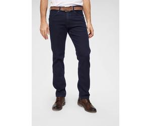 Stretch-Jeans WRANGLER "Greensboro", Herren, Gr. 38, Länge 30, blau (blau, schwarz), Denim/Jeans, Obermaterial: 74% Baumwolle, 26% Elastomultiester, straight fit lang, Jeans, Regular Straight fit (570