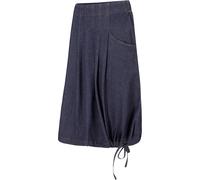 Stretch-Jeansrock mit Biesen, Bindeband und Bequembund 52