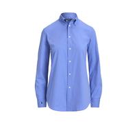 Polo Ralph Lauren Regular Fit Hemdbluse mit Logo-Stitching in Blau, Größe 34