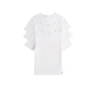 Tommy Hilfiger T-Shirt mit abgerundetem V-Ausschnitt im 3er-Pack in Weiss, Größe XL