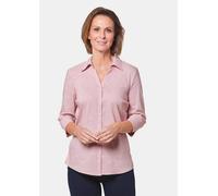 Stretchbequeme Bluse mit Baumwolle rosa 44