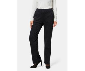 Stretchbequeme Jerseyhose VERA mit Glitzer schwarz 20 lang