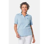 Stretchbequemes Poloshirt blau 46