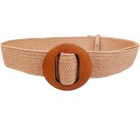 Stretchgürtel CAPELLI NEW YORK, Damen, beige (natural), Materialmix, Flechtoptik, unifarben, Gürtel, Flecht-Optik (55142064-0) natural
