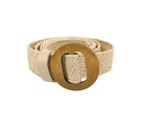 Stretchgürtel CAPELLI NEW YORK, Damen, cream, Obermaterial: 100% Papier, Gürtel, elastisch, flexible Größeneinstellung (17641855-0) cream