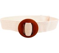 Stretchgürtel CAPELLI NEW YORK, Damen, weiß, Materialmix, Flechtoptik, unifarben, Gürtel, Flecht-Optik (39262040-0) weiß