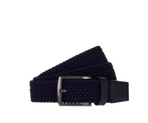 Stretchgürtel MUSTANG, Damen, Gr. 105, navy, Materialmix, unifarben, Gürtel, 3,5 cm, klassische geschwärzte Dornschließe (45736214-105) navy