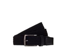 Stretchgürtel MUSTANG, Damen, Gr. 90, schwarz, Materialmix, unifarben, Gürtel, 3,5 cm, klassische geschwärzte Dornschließe (84268841-90) schwarz