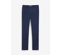 Stretch-Hose BONPRIX "Stretch-Hose in Schlupfform", Damen, Gr. 36, N-Gr, blau (dunkelblau), Obermaterial: 73% Viskose, 23% Polyamid, 4% Elasthan, slim fit, Hosen Stretch-Hose, aus Viskose, Slim Fit Pa