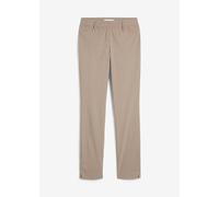 Stretch-Hose BONPRIX "Stretch-Hose in Schlupfform", Damen, Gr. 38, N-Gr, braun (taupe), Obermaterial: 73% Viskose, 23% Polyamid, 4% Elasthan, slim fit, Hosen Stretch-Hose, aus Viskose, Slim Fit Passfo