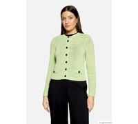 Strickjacke BETTY BARCLAY "Damen mit aufgesetzten Taschen", Damen, Gr. 48, foam grün, Strick, Obermaterial: 65% Polyacryl, 35% Polyamid, Basic, gerade normal, Rundhals, Strickjacken Strickjacke (94763