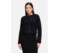 Strick-Cardigan mit aufgesetzten Taschen Schwarz Damen