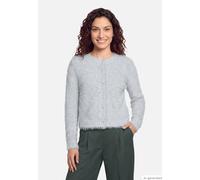 Strickjacke CARTOON "Damen mit Rundhalsausschnitt", Damen, Gr. 34, grau, Obermaterial: 85% Polyamid, 15% Polyester, normal normal, Rundhals, Strickjacken Strickjacke (34707125-34) grau