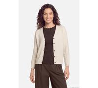 Strickjacke CARTOON "Damen mit V-Ausschnitt", Damen, Gr. 44, beige, Obermaterial: 52% Viskose, 28% Polyester, 20% Polyamid, normal normal, V-Ausschnitt, Strickjacken Strickjacke (86356932-44) beige