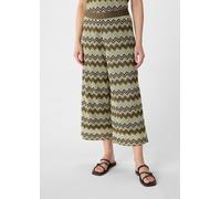 Strick-Culotte mit Zick-Zack-Muster grün 34