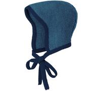 Strick Häubchen Schurwolle blau 36/37/39