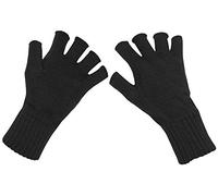 Strick-Handschuhe, schwarz, ohne Finger, Größe XL