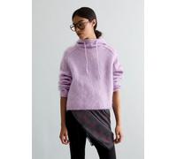 Strick-Hoodie oversize lila L