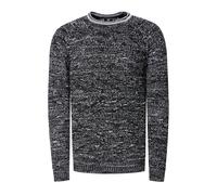 Strickpullover RUSTY NEAL, Herren, Gr. L, schwarz, 70% Polyacryl, 30% Baumwolle, unifarben, normal, Rundhals, Pullover Strickpullover, mit stylischem Muster (30164465-L) schwarz