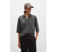Strick-Poloshirt loose grau S