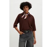 Strick-Poloshirt loose rot XXL