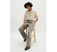 Strick-Poloshirt relaxed grau XS