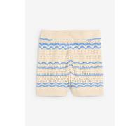 Strick-Shorts aus luftigem Baumwoll-Leinen-Mix 44/46 (L)