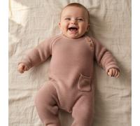 Strick-Strampler Little Pink Flowers Vintage Pink | Little Dutch - 62