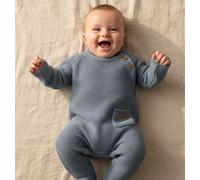 Strick-Strampler Sailors Bay Blue Größe 86 | Little Dutch