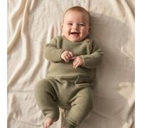 Strick-Strampler Sailors Bay Olive | Little Dutch - 74