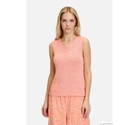 Stricktop CARTOON "Damen mit Rundhalsausschnitt", Damen, Gr. 40, rosa (light peach), Stoff, Obermaterial: 65% Polyacryl, 35% Polyamid, lässig geschnitten normal, Rundhals, Tops Stricktop, Rippbündchen