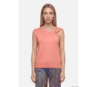 Stricktop BETTY BARCLAY "Damen mit Schnalle", Damen, Gr. 36, light mahogany, Strick, Obermaterial: 70% Viskose, 15% Baumwolle, 15% Polyacryl, lässig geschnitten normal, Rundhals, Tops Stricktop (62826