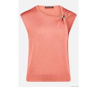 Stricktop BETTY BARCLAY "Damen mit Schnalle", Damen, Gr. 40, light mahogany, Strick, Obermaterial: 70% Viskose, 15% Baumwolle, 15% Polyacryl, lässig geschnitten normal, Rundhals, Tops Stricktop (62826