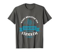 Stricken Hobby Geschenk I Handarbeit Häkeln T-Shirt, Herren, Anthrazit, 3XL