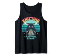 Stricken Lustige Katze - Because Murder is Wrong Tank Top