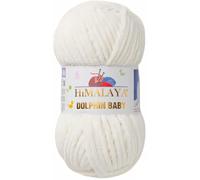 Strickfein Himalaya Dolphin Baby Wolle Garn Baumwolle Strickwolle zum Stricken häkeln (80308 Naturweiß)