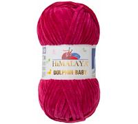 Strickfein Himalaya Dolphin Baby Wolle Garn Baumwolle Strickwolle zum Stricken häkeln (80310 Himbeere)