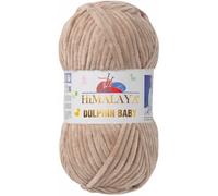 Strickfein Himalaya Dolphin Baby Wolle Garn Baumwolle Strickwolle zum Stricken häkeln (80317 Hellbraun)