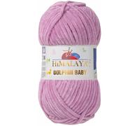 Strickfein Himalaya Dolphin Baby Wolle Garn Baumwolle Strickwolle zum Stricken häkeln (80334 Flieder)